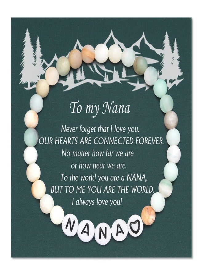 Shonyin Nana Christmas Gifts from Grandkids, Nana Bracelet for Women Grandma Gifts Birthday Mothers Day Gift - Image 1